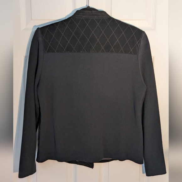 Vintage Peter Nygard Women's Jacket Suede Leather And Knit Zip Up Size M Petites - Picture 4 of 16